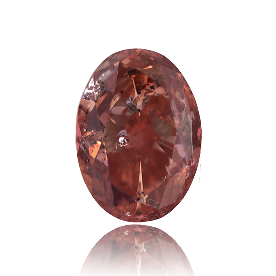 Orange Diamond, Oval, Fancy Deep Pinkish Orange, 3.58 Carat