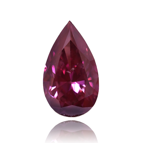 Pink Diamond, Pear, Fancy Deep Purple Pink, 1.18 Carat