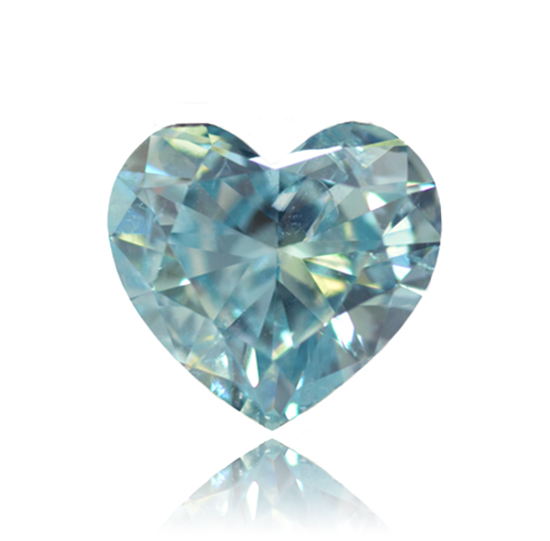 Blue Diamond, Heart, Fancy Intense Blue, 0.91 Carat