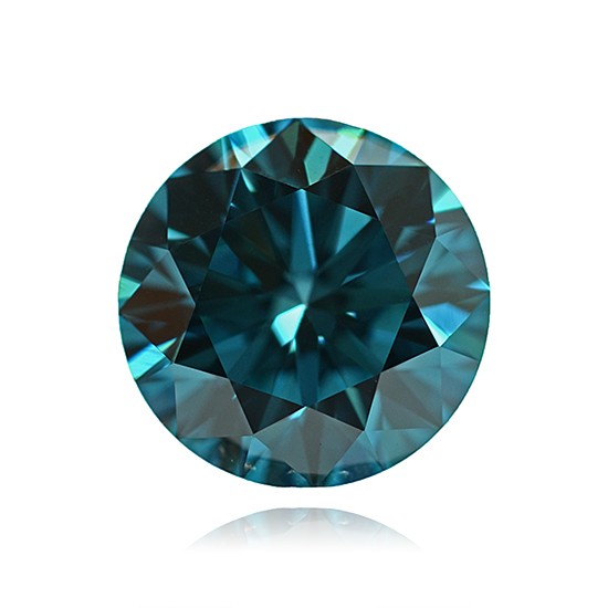 Blue Diamond, Round, Fancy Vivid Blue, 0.92 Carat