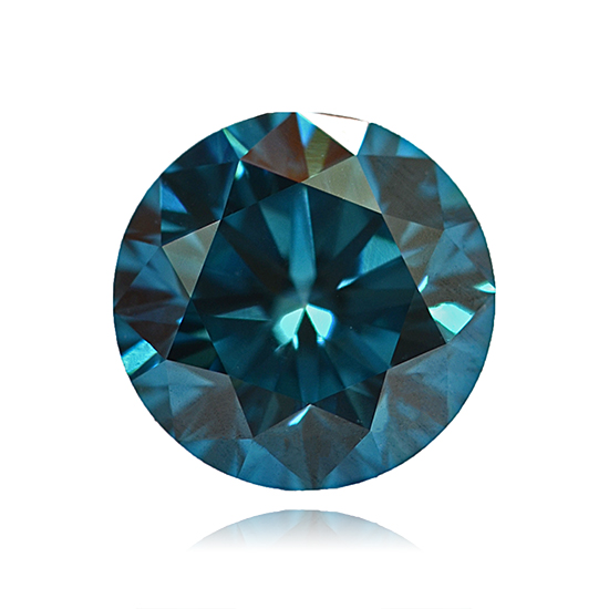 Blue Diamond, Round, Fancy Vivid Blue, 0.94 Carat