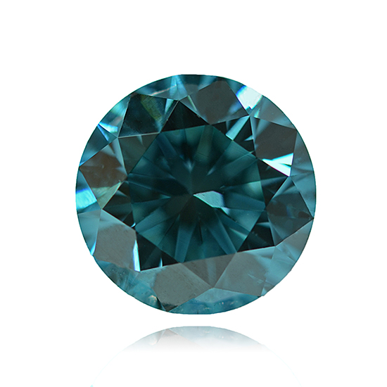 Blue Diamond, Round, Fancy Vivid Blue, 0.90 Carat