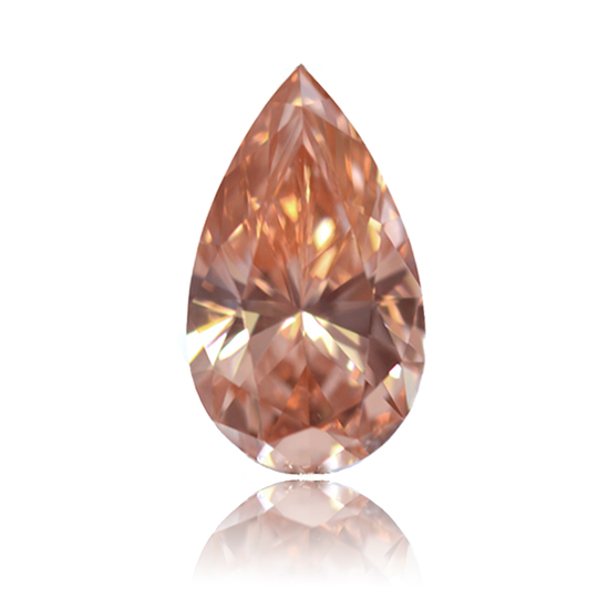 Pink Diamond, Pear, Fancy Vivid Pink, 1.18 Carat