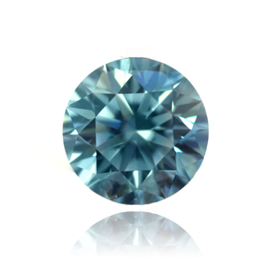 Blue Diamond, Round, Very Light Blue, 0.50 Carat